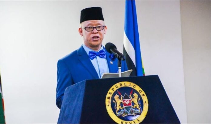 Government Spokesperson Isaac Mwaura in a past address.