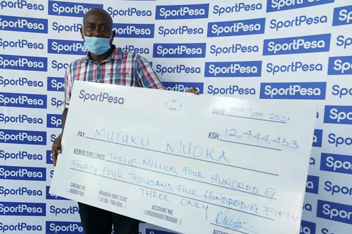 Chelsea fan who won sh 12.4 million after predicting 13 games correctly.