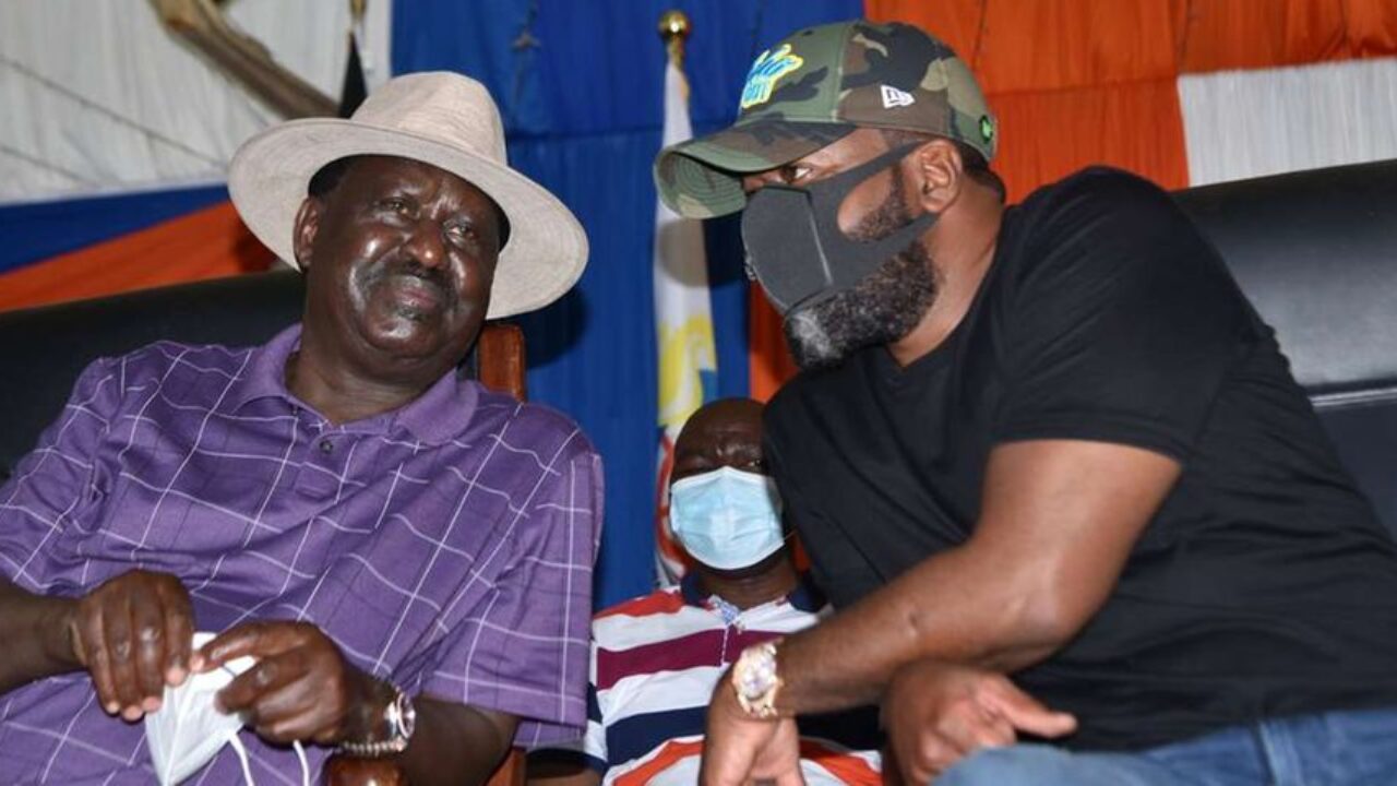 Raila Odinga and Hassan Joho